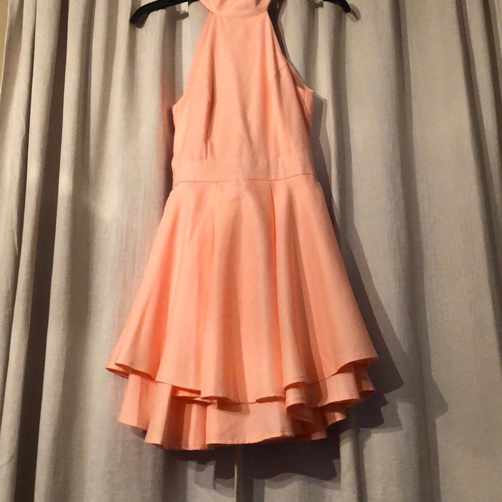 Lulus peach skater dress